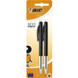 👉 Balpen medium zwart Bic M10 blister à 2st