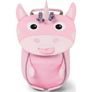 👉 Rugzak uniseks kinderen grijs roze Affenzahn - Kleiner Freund Einhorn Kinderrugzak maat 4 l, roze/grijs 4057081076772