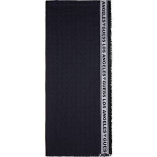 👉 Onesize male blauw All Over Jacquard Logo Scarf