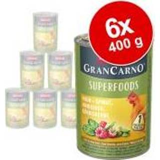 👉 Hondenvoer rode Animonda GranCarno Adult Superfoods 6 x 400 g - Rund + Bieten, Bramen, Paardenbloem 4017721824361
