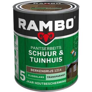 👉 Tuinhuisje transparant male Rambo pantserbeits schuur en tuinhuis zijdeglans berkengrijs 750ml 8716242827771