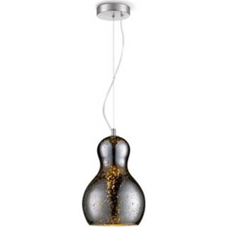 Hanglamp chroom staal glas traditioneel binnen plafond HOME SWEET bello Ø 21 cm 8718808093156