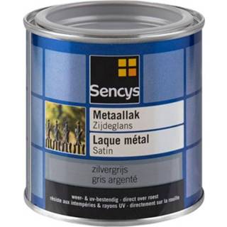 👉 Metaallak male zilvergrijs Sencys zijdeglans 0,25L 5400107641048