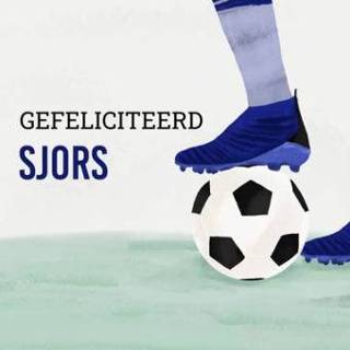 👉 Verjaardagskaart met naam Greetz | Voetbal