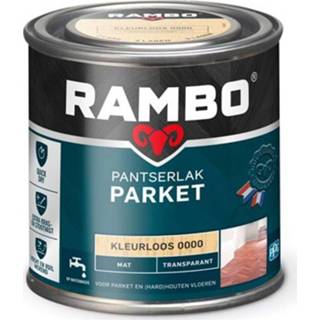 👉 Transparant male Rambo pantserlak parket mat kleurloos 250ml 8716242889205