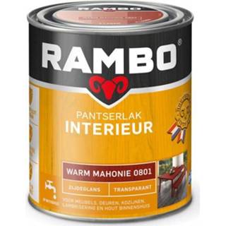 👉 Transparant male Rambo pantserlak interieur zijdeglans warm mahonie 750ml 8716242888055