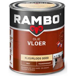 👉 Vloerolie transparant male Rambo vloer olie mat kleurloos 750ml 8716242889489
