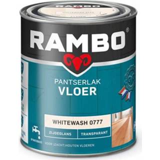 👉 Transparant male Rambo pantserlak vloer zijdeglans whitewash 750ml 8716242889328