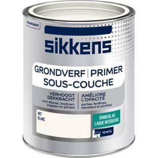 👉 Grondverf male wit Sikkens binnen 0,75L 8711113129831