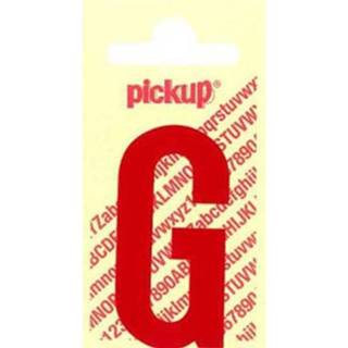 👉 Pickup plakletter G rood glans 90mm