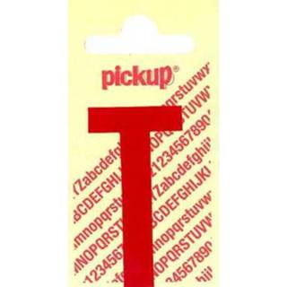 👉 Pickup plakletter T rood glans 90mm
