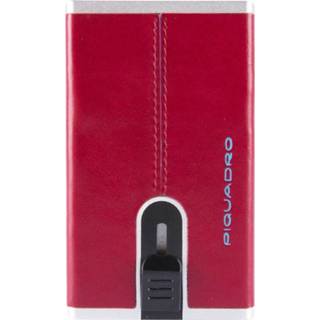 👉 Portemonnee rood leer Blue Square Piquadro Compact Wallet For Banknotes And Creditcards Red 8024671522762