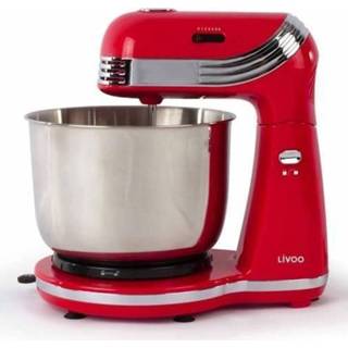 👉 Keukenmachine rood Livoo Keuken Machine - 3523930086090