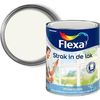 👉 Grondverf wit acryl lak male Flexa Strak in de 750 ml 8711113119313
