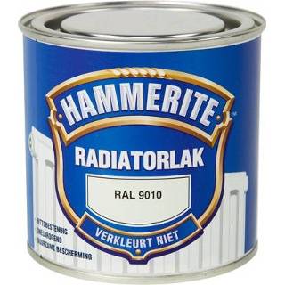 👉 Radiatorlak male Hammerite RAL 9010 250ml 8710839297923