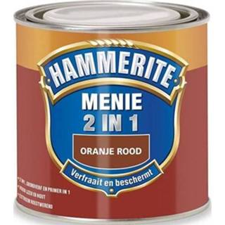 👉 Hammerite menie mat oranje rood 2 in 1 250ml