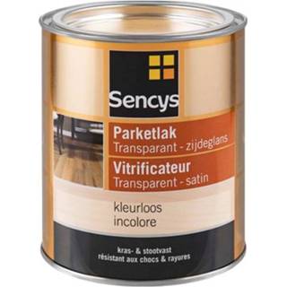 👉 Parketlak male transparant Sencys zijdeglans kleurloos 750ml 8711216403678