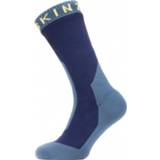 👉 Sock uniseks XL blauw Sealskinz - Waterproof Extreme Cold Weather Mid Length Fietssokken maat XL, 5055754426120