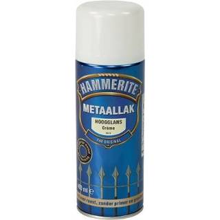 👉 Hammerite metaallak hoogglans crème 400ml