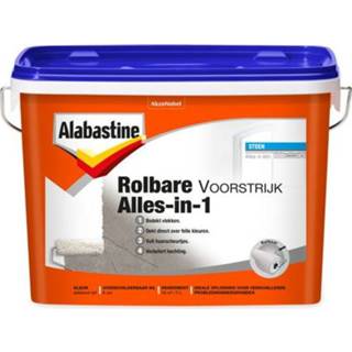 👉 Wit male Alabastine voorstrijk rolbaar alles-in-1 5l 8710839110505