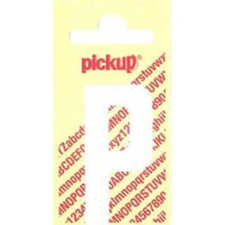 Pickup plakletter P wit mat 60mm