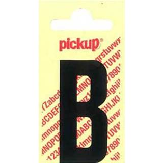 👉 Pickup plakletter B zwart mat 60mm