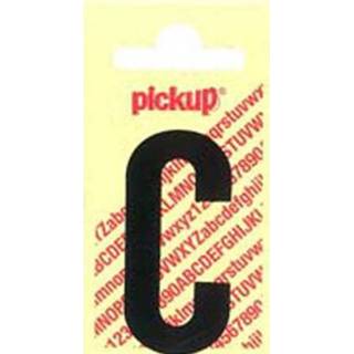 👉 Pickup plakletter C zwart mat 60mm
