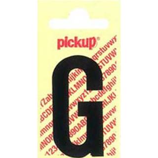 👉 Pickup plakletter G zwart mat 60mm