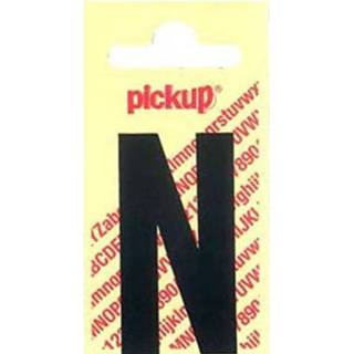 Pickup plakletter N zwart mat 60mm