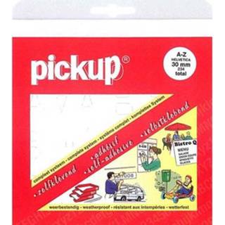 👉 Plakletter wit male Pickup plakletters A-Z 30mm 8711234083418