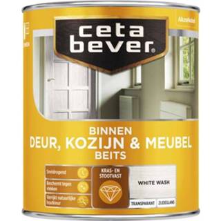 👉 Kozijn male CetaBever Deur, & Meubelbeits Blank Zijdeglans 0,75L 8711113126281