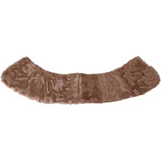 👉 Onesize vrouwen beige Fur Shoulder Collar Lambskin Scarf 8058349972153