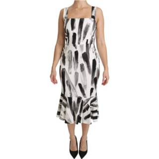 👉 Dress vrouwen wit Printed Sheath Midi