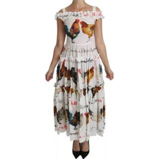 👉 Dress vrouwen wit Rooster Sheath Midi