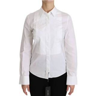 👉 Shirt vrouwen wit Collared Long Sleeve Polo