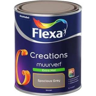 👉 Flexa muurverf Creations extra mat 3026 spacious grey 1L