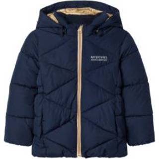 👉 Winterjas saffier polyester babymode meisjes blauw Name it Girls NMFMILTON Donkere 5714912447598