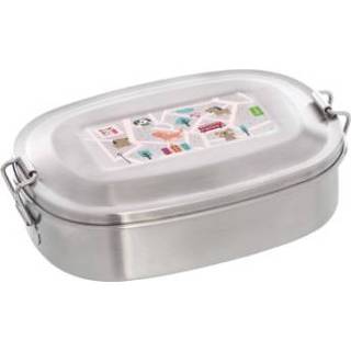 👉 Lunchbox donkergroen meisjes kleurrijk Sigikid ® Roestvrijstalen Kat Green 4001190251438