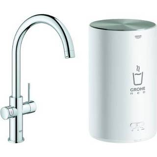 👉 Rood chroom male Grohe kokendwaterkraan Red Duo en M-size boiler 4005176519734