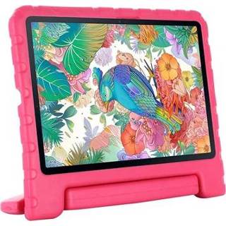👉 Roze kinderen Samsung Galaxy Tab S7 Schokbestendige Draaghoesje - Hot Pink 5712580014272