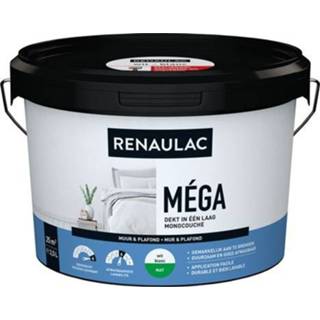 👉 Male wit Renaulac latex Méga zijdeglans 2,5L 4004014851272
