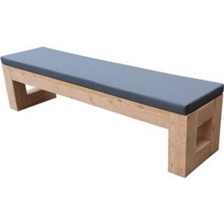 👉 Tuin bank hout male Wood4you tuinbank Boston Douglas + kussen 190x43x38cm 6013830520567