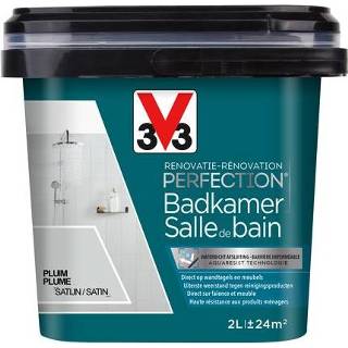 👉 Male V33 badkamerverf Renovatie Perfection pluim zijdeglans 2L 3153895124478