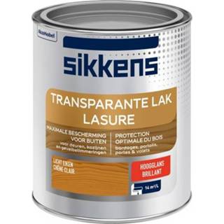 👉 Buitenlak transparant eik male Sikkens hoogglans licht 750ml 8711113125307