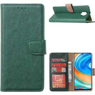 👉 Smaragdgroen Bookcase Xiaomi Redmi Note 9 Pro Hoesje - 8720103014781