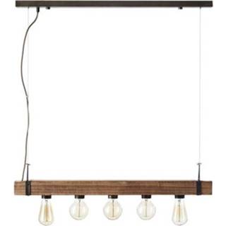 👉 Hang lamp hout male Brilliant hanglamp Woodhill 5x60W 4004353327070