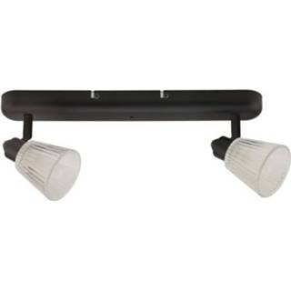 👉 Opbouw spot male zwart Brilliant opbouwspots Leeds 2x28W 4004353355714