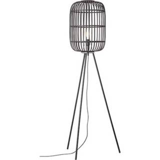 👉 Vloerlamp zwart male Brilliant Woodrow E27 4004353377075