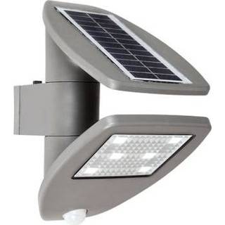 👉 Wandlamp male grijs Lutec Zeta solar 4250294307736