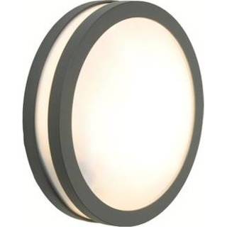 👉 Wandlamp grijs male donker Lutec Titan rond 20W CFL 4250294306944